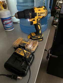 DeWalt 20V Max Brushless Drill with Charger and Bits