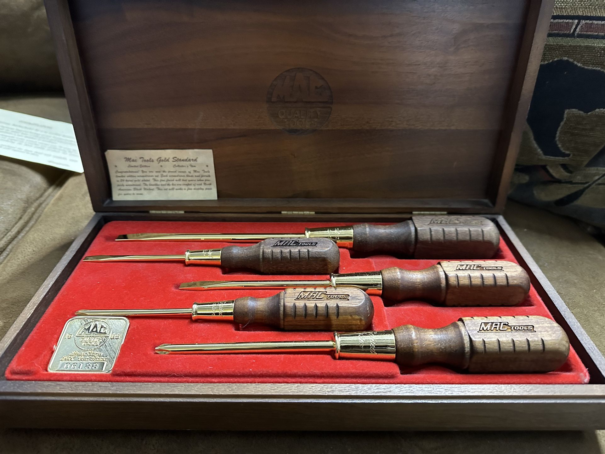 Mac 24k Gold Plated Screwdriver Set