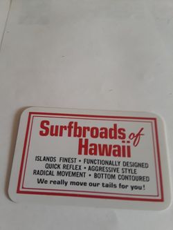 Comic card surfboards( wallet size)