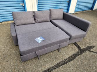 Pullout Sleeper Sofa With Reversible Chaise + Storage FREE DELIVERY
