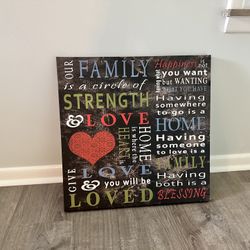 Family Wall Decor (Canvas)*