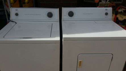 Roper washer and dryer