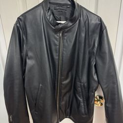 Uniqlo Racer Faux Leather Jacket (slim fit large)