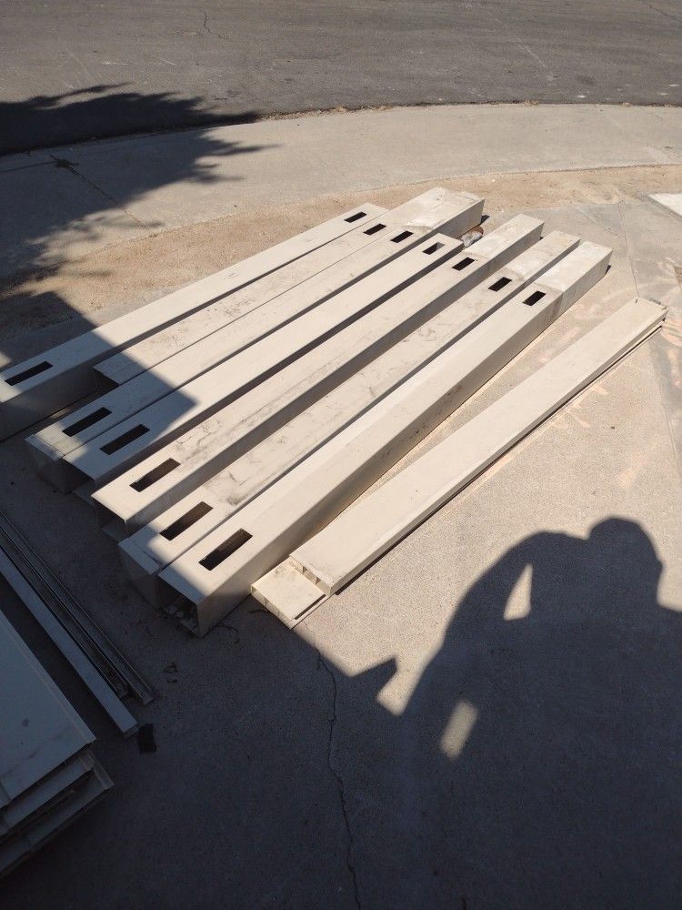 Free Vinyl Fence Parts, Posts, Fence, Rails Tan