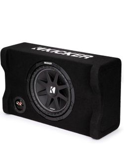 KICKER 48CDF104 Comp 10" Subwoofer in Down Firing Enclosure, 4-Ohm