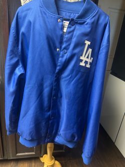 LA Dodgers MLB Snap Button Varsity Jacket