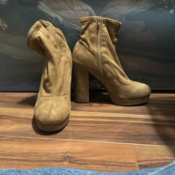 Brown Suede Boots