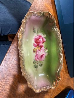 Antique Wheelock Germany “California Rose “ dish