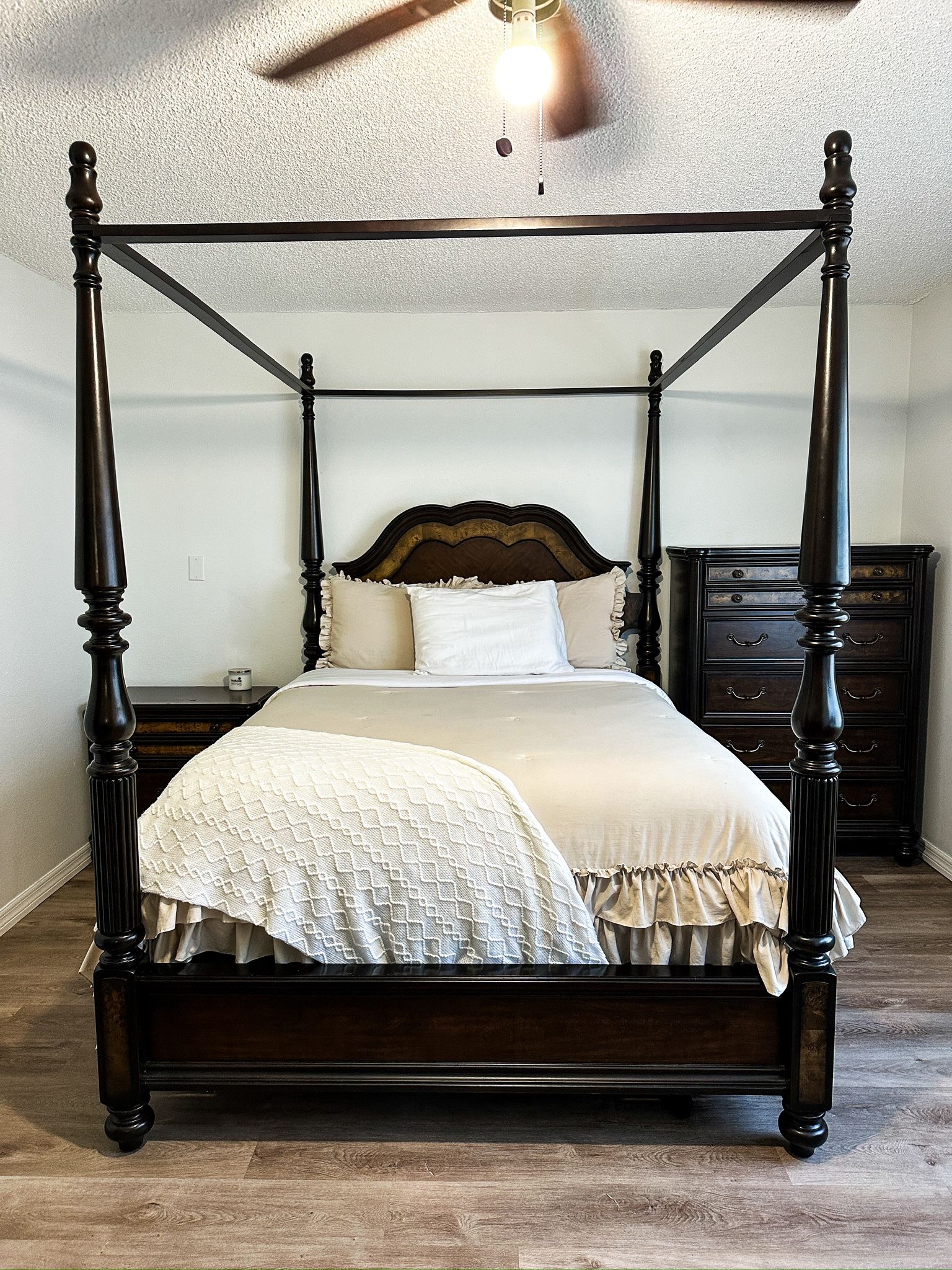 Artisan Cherry Wood Bed Set