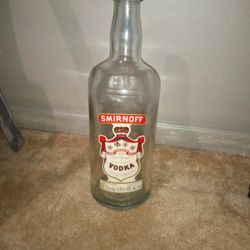 Vintage 1818 Gallon Smirnoff Bottle 