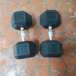 60 Lb Dumbells