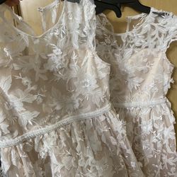 1 Beautiful Flower Girls Dress Size 12 