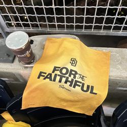 LAST ONE! NEW! 2024 San Diego Padres Postseason Giveaway Rally Towel “For The Faithful” From Game 1 Wild Card Vs Atlanta Braves