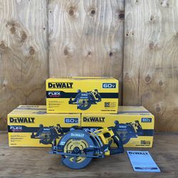 Dewalt 7-1/4” Worm Drive Style Saw Kit With Brake 60v Brushless Skill Saw Model DCS577 (Tool Only)