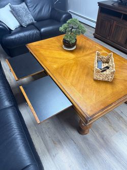 Drexel Heritage Solid Oak Coffee Table Light Color
