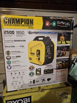 Champion Inverter Duel Fuel,Generator  New,