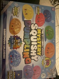 Mystery squishy dumpling countdown calendar