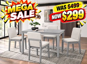 5 PC DINING TABLE