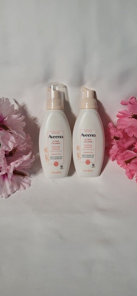 Aveeno Ultra-Calming Foaming Cleanser/ Makeup Remover 2pc Set