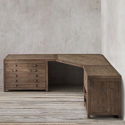Restoration Hardware PRINTMAKER'S MODULAR SYSTEM WITH CORNER DESK