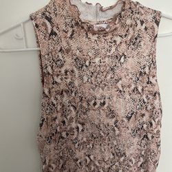 Pink Snake Print Shirt 