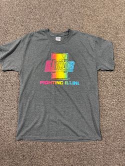 Illinois Fighting Illini Rainbow Graphic T-Shirt