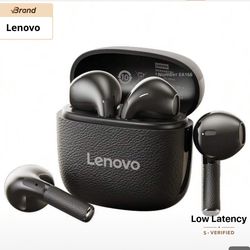 Lenovo EA166 Bluetooth 5.4 Earphones: High-Quality Sound, Smart Noise Cancellation For Clear Calls, IPX5 Waterproof & Sweatproof, Ultra-Low Latency