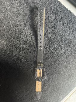 b.b. Simon Fully Loaded 'Midnight Black' Pony Crystal Belt