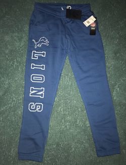 New with tags. Official NFL Detroit Lions jogger sweatpants. Women’s size M.