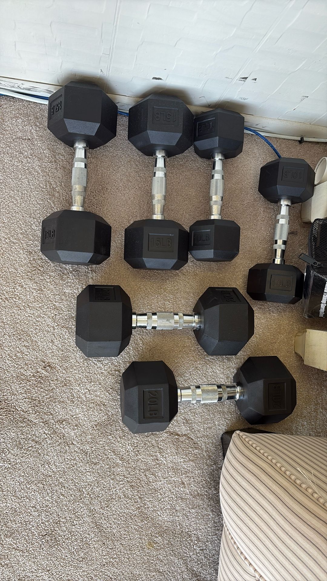 High Quality Dumbbells sets 20 , 15,10,5