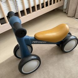Retrospec Cricket 2 Baby Walker Balance Bike with 4 Wheels - Safe Learning Toy for Ages 12-24 Months - Scratch-Resistant Indoor Outdoor Toddler Riding