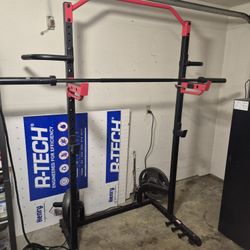 Squat Rack With Weights 