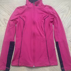 Under Armour All Season Gear Womens Small Zip Up Track Jacket Athletic Pink