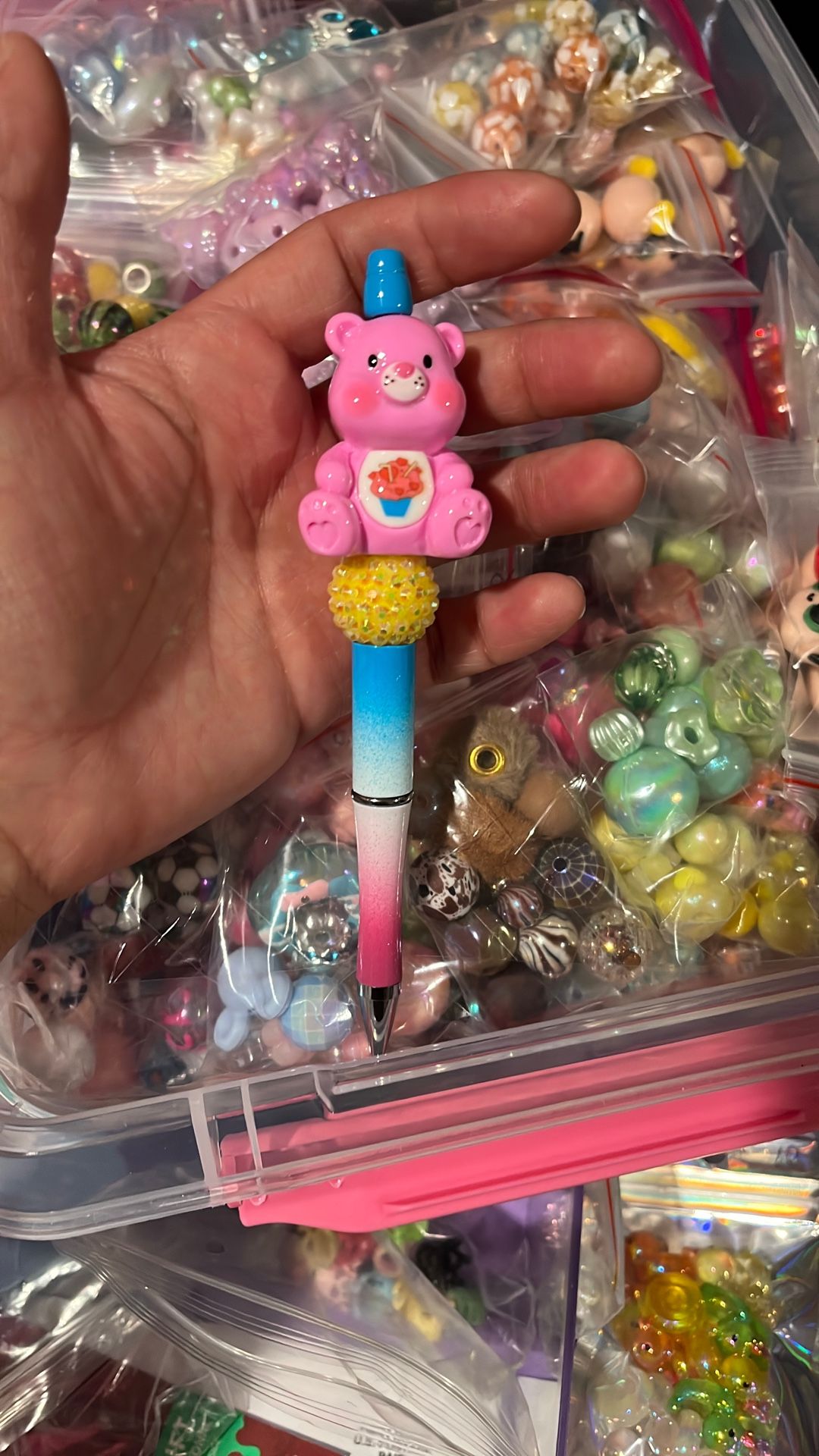 Care Bear Charm For Keychain/ Beaded Pens