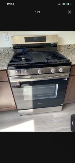 Samsung 5 burner gas range oven