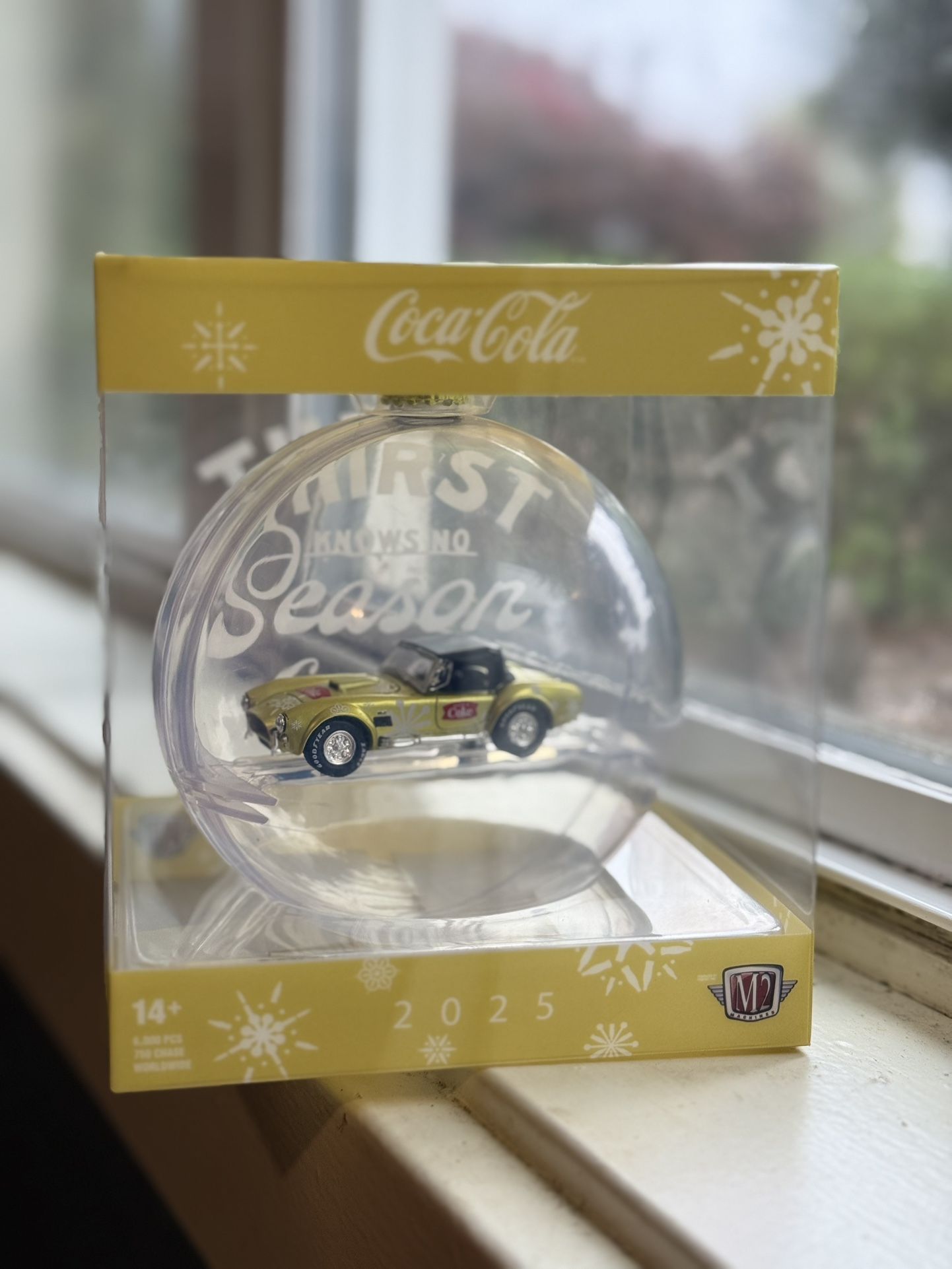 2025 M2 Machines Christmas Ornament Coca Cola 1965 Ford Shelby Cobra