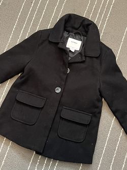 Girls Old Navy Black Coat Size  5