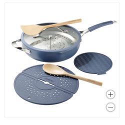 Tramontina 5-quart All-In-One Plus Ceramic Non-Stick Pan, 7-piece Set