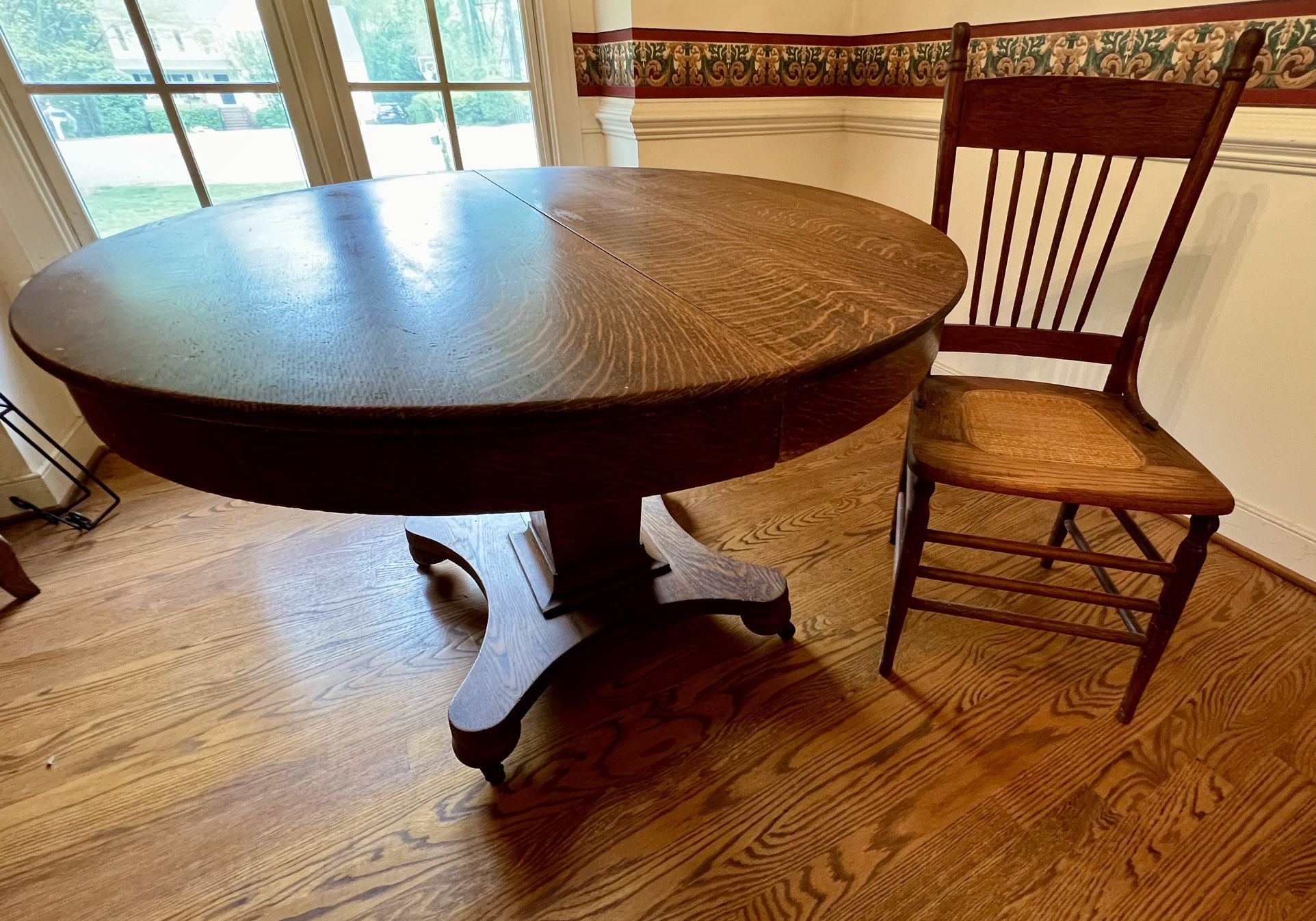 Antique Dining Table, Expandable 