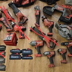 Milwaukee M18 Power Tools See DESCRIPTION