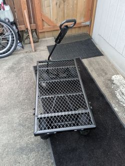 Utility Garden Cart , 4 Cu. Ft , 900 Lbs . 10 Inches Tires