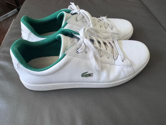 Men’s Lacoste white Tennis Shoe Size 9