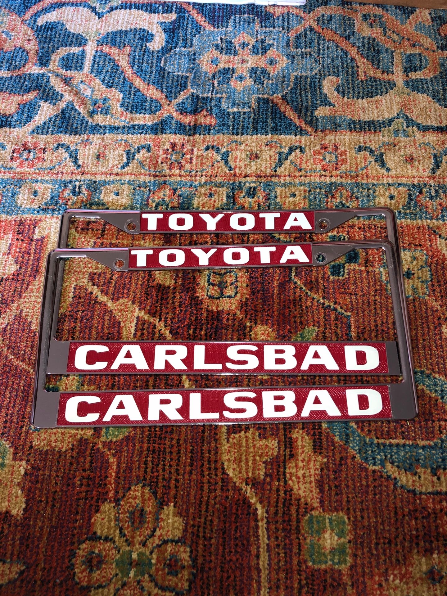 Toyota Carlsbad License Plate Frames 2