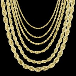 REAL GOLD 10KT ROPE CHAIN