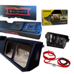 GMC Sierra 2019-2025 FULL BASS PACKAGE KICKER WITH CUSTOM PORTED BOX INSTALLED 