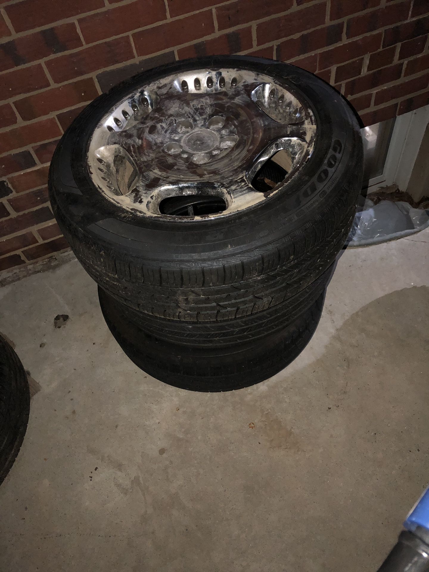 Brand new tires with rims