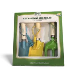 Kids' Gardening Hand Tool Set - Blue, Yellow, Green