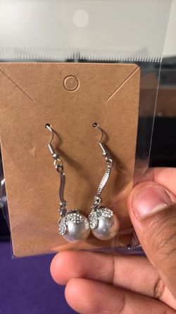 Pearl earrings
