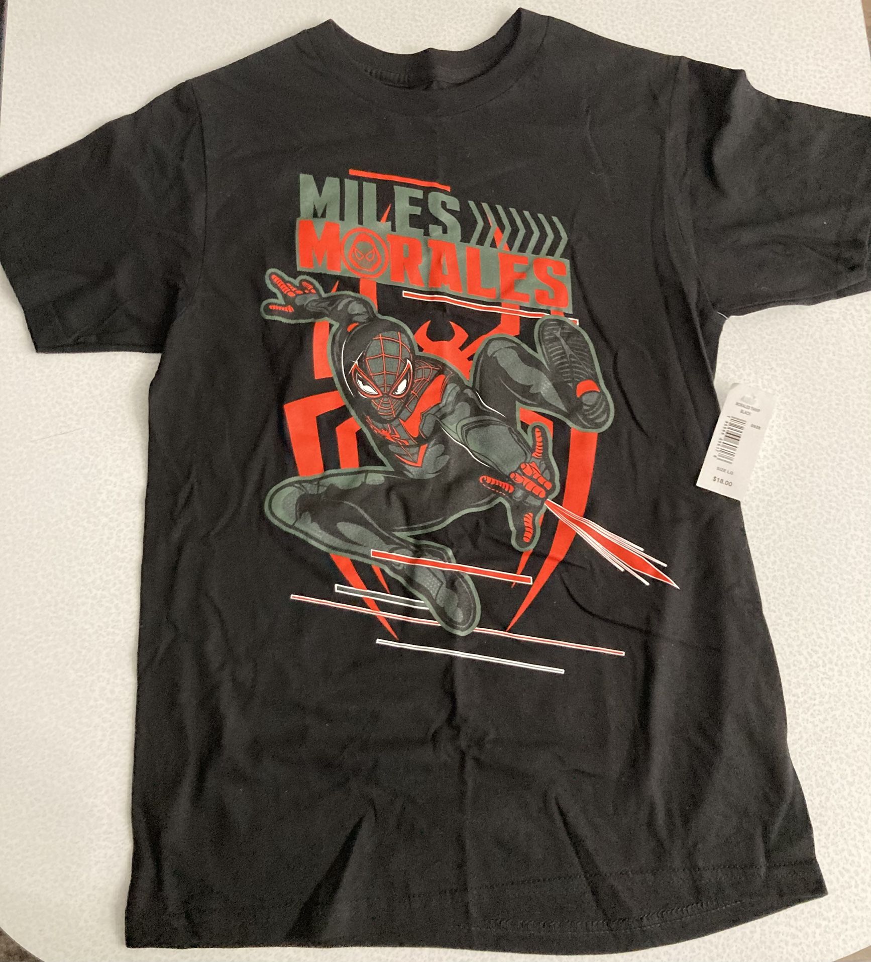 Marvel Spider-Man Miles Morales T-Shirt youth Size L