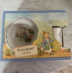 Wedgwood - Beatrix Potter’s Peter Rabbit 3-piece nursery set $25